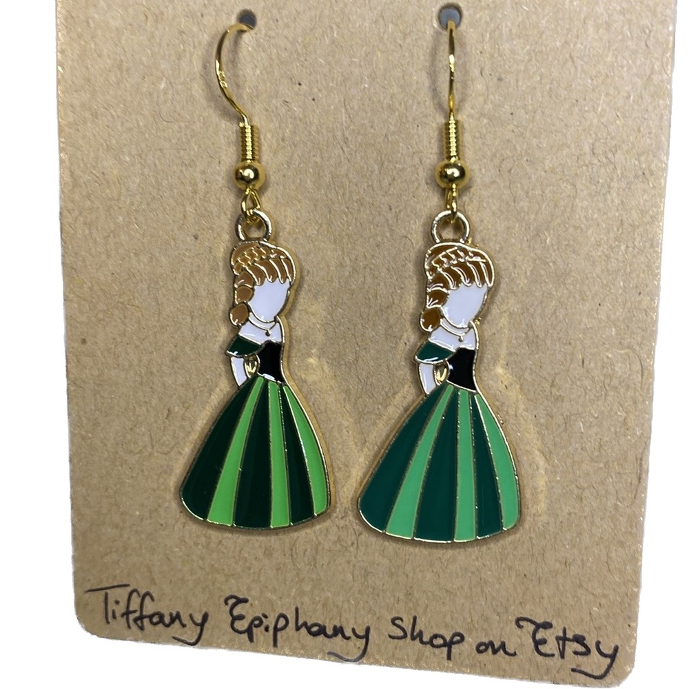 Disney Inspired Frozen Princess Anna Earrings NWT